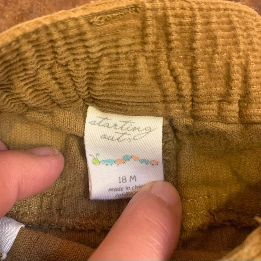 Toddler Tan/Camel Corduroy Pants